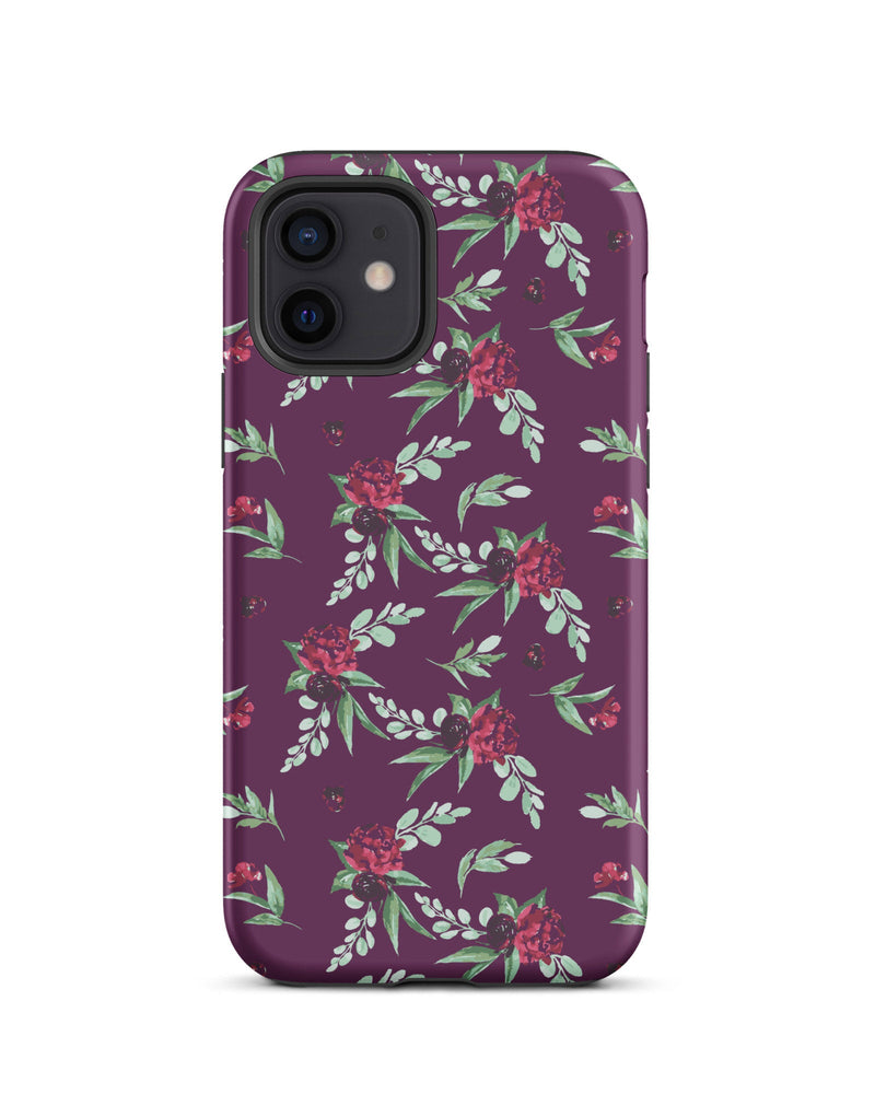 Cranberry Floral Cabin Case for iPhone®