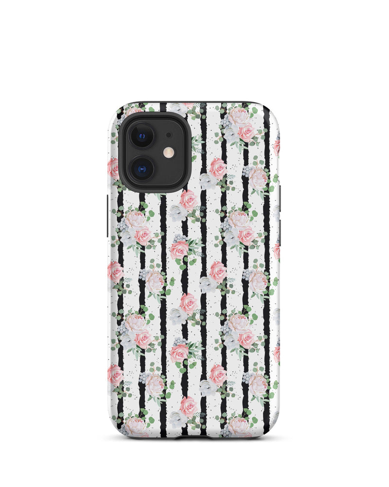 Black White and Blooms Cabin Case for iPhone®