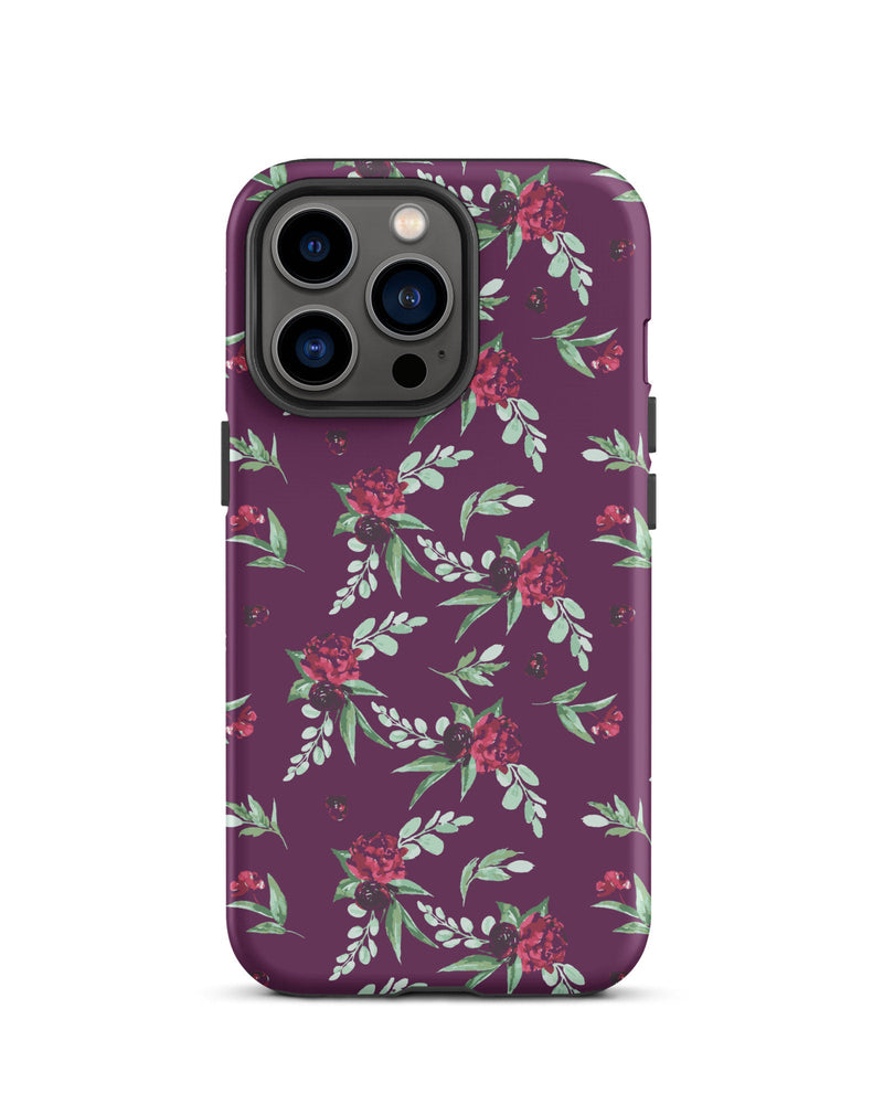 Cranberry Floral Cabin Case for iPhone®