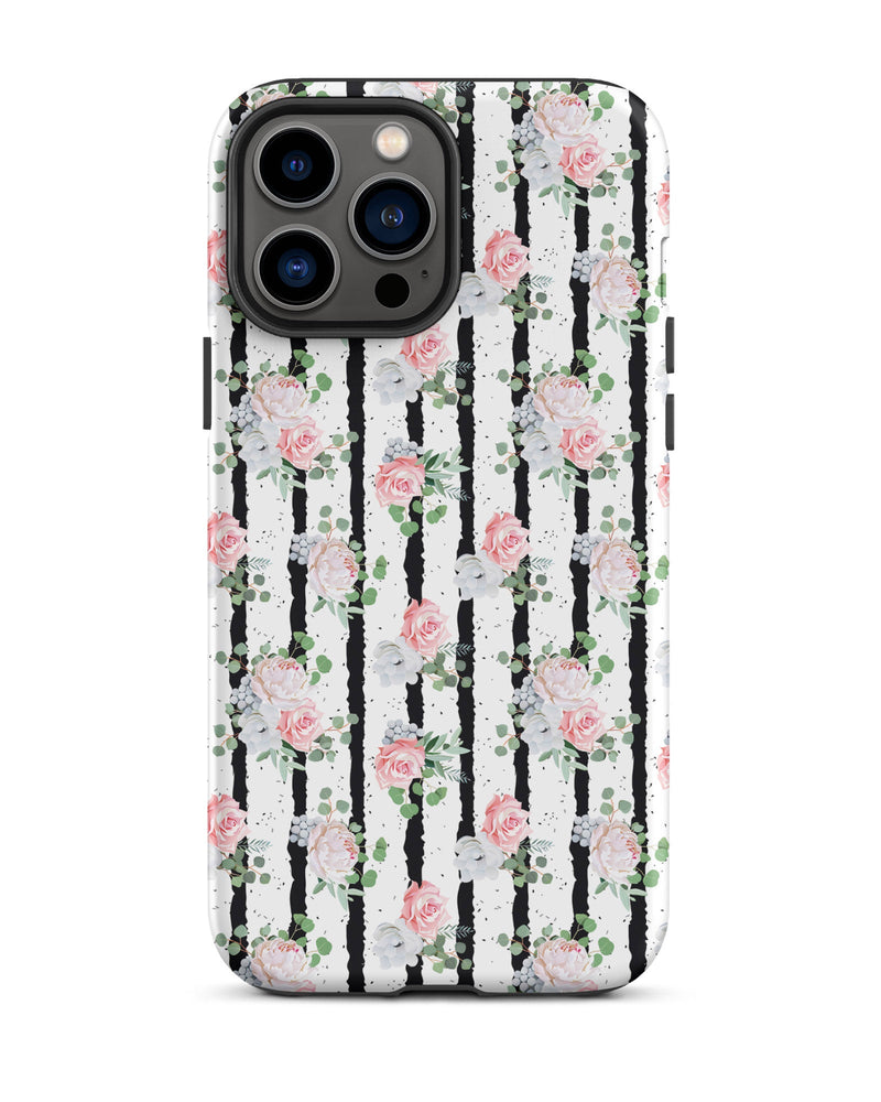 Black White and Blooms Cabin Case for iPhone®