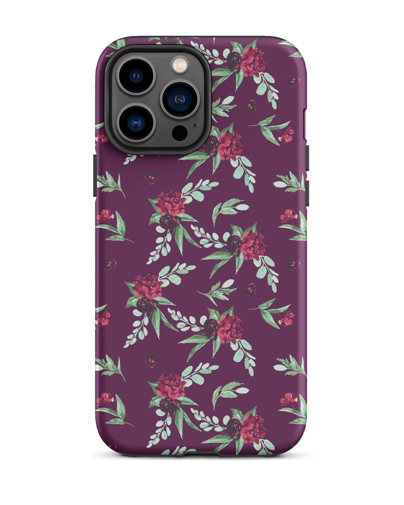 Cranberry Floral Cabin Case for iPhone®