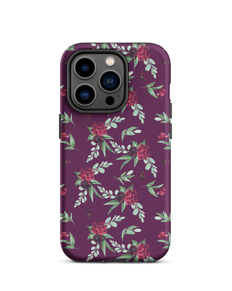 Cranberry Floral Cabin Case for iPhone®