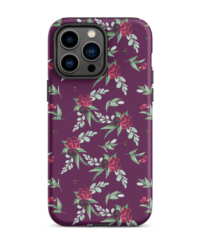 Cranberry Floral Cabin Case for iPhone®