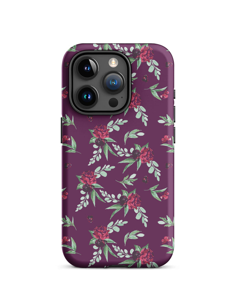 Cranberry Floral Cabin Case for iPhone®