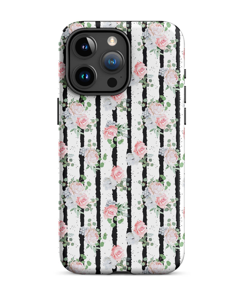 Black White and Blooms Cabin Case for iPhone®