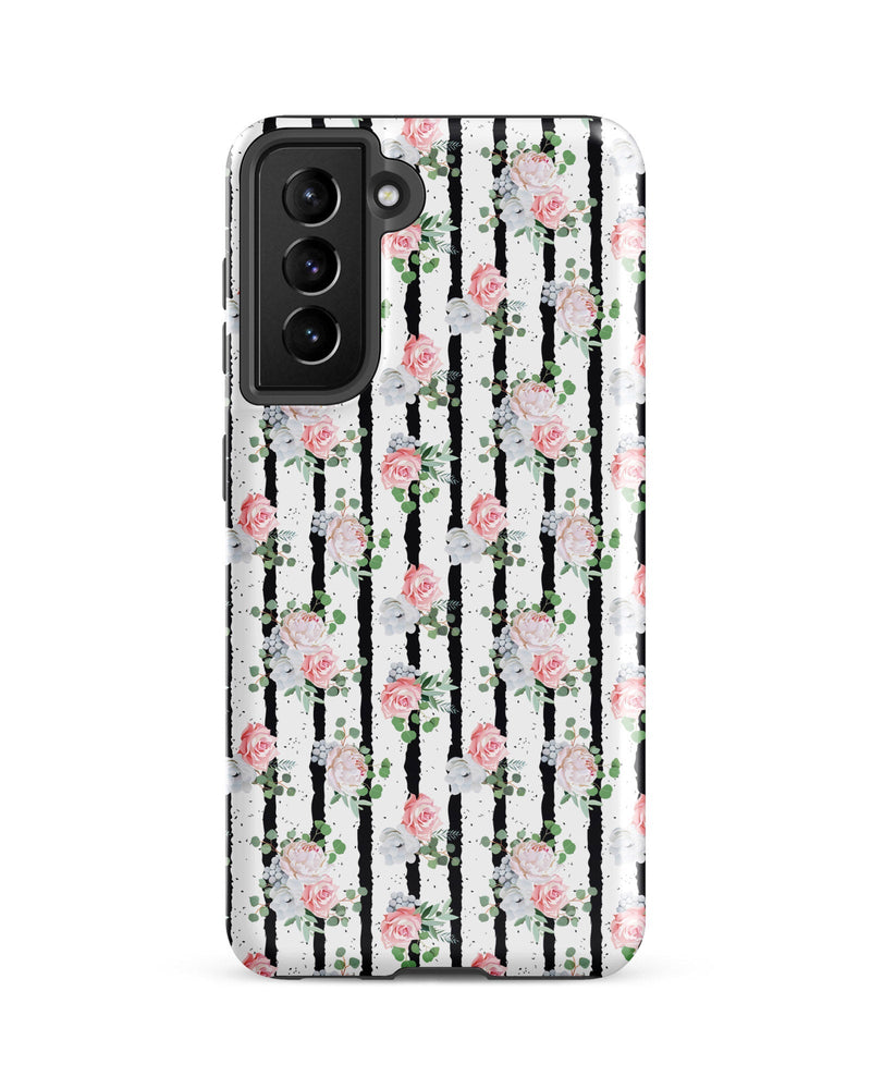 Black White and Blooms Cabin Case for Samsung®