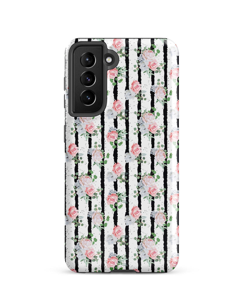 Black White and Blooms Cabin Case for Samsung®