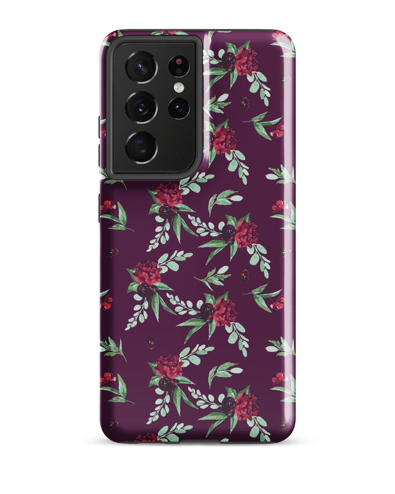 Cranberry Floral Cabin Case for Samsung®