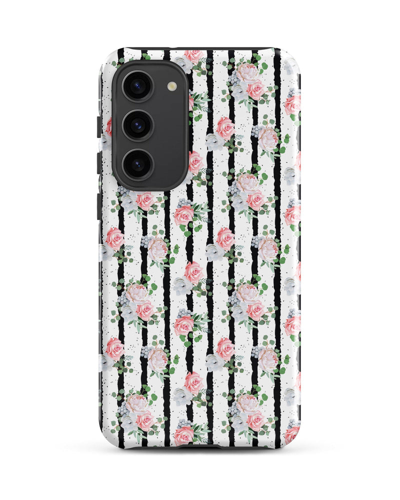 Black White and Blooms Cabin Case for Samsung®