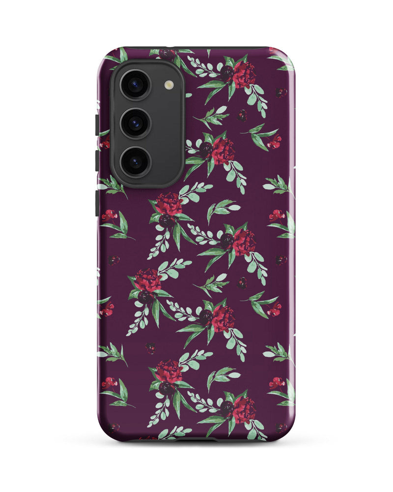 Cranberry Floral Cabin Case for Samsung®