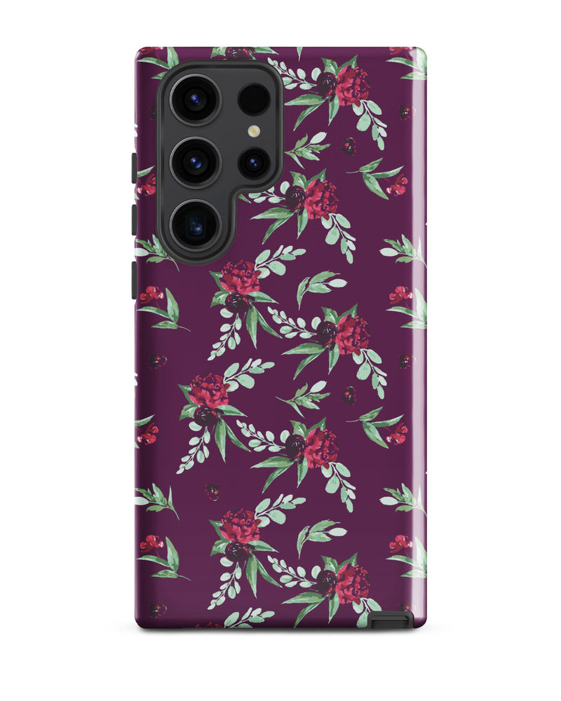 Cranberry Floral Cabin Case for Samsung®