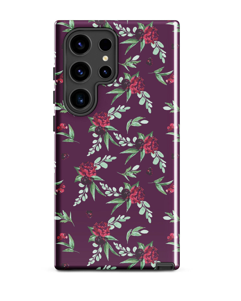 Cranberry Floral Cabin Case for Samsung®