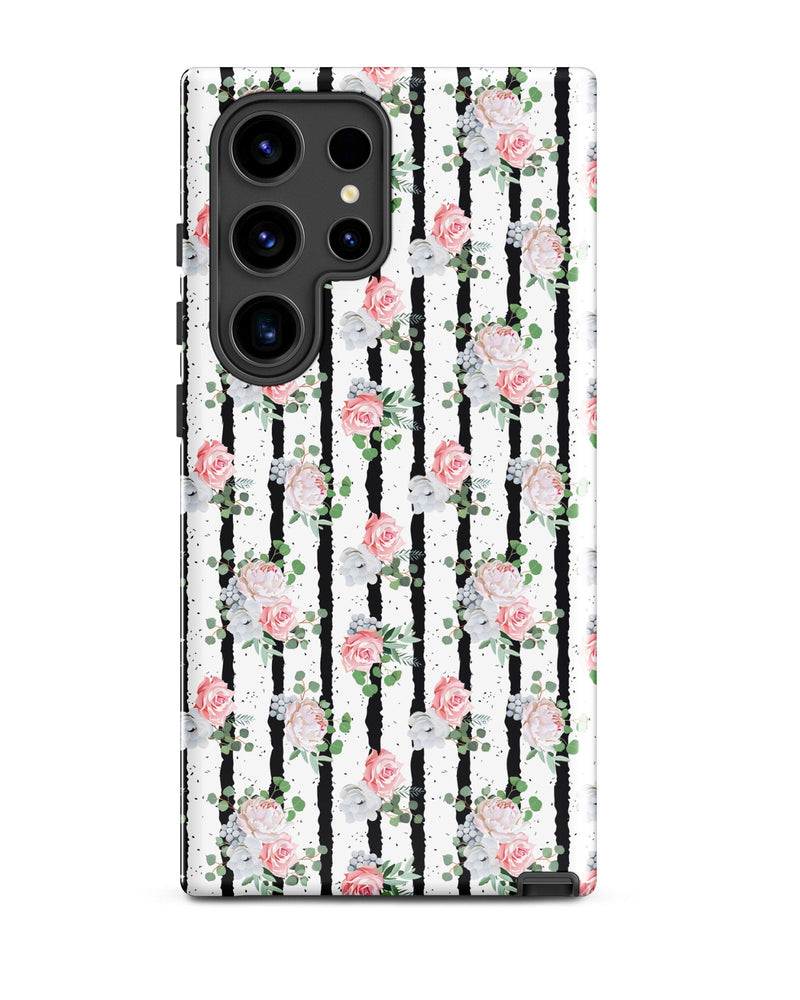 Black White and Blooms Cabin Case for Samsung®