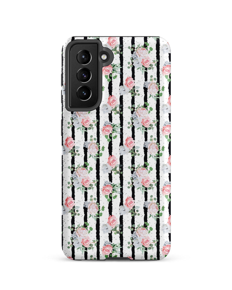 Black White and Blooms Cabin Case for Samsung®