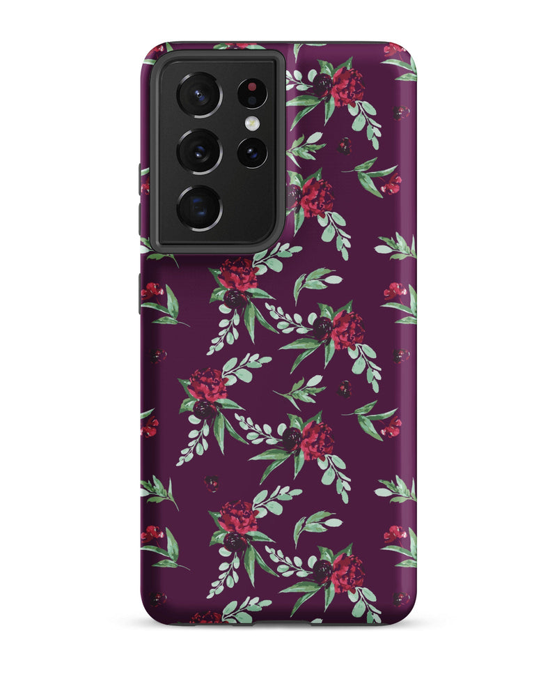 Cranberry Floral Cabin Case for Samsung®