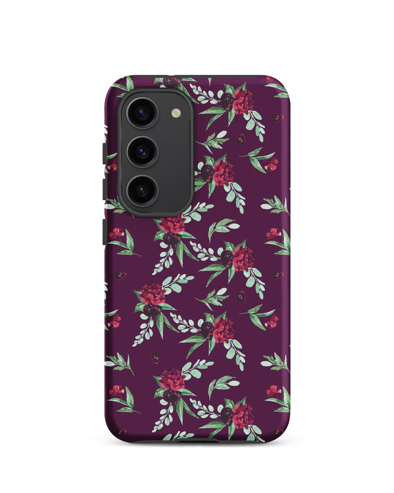 Cranberry Floral Cabin Case for Samsung®