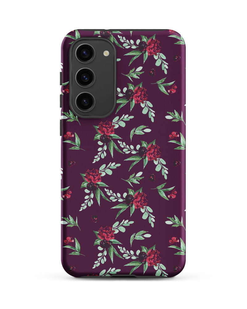 Cranberry Floral Cabin Case for Samsung®